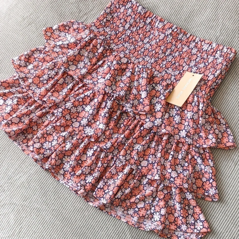 MICHAEL Kors Tiered Ruffle floral skirt - Picture 7 of 10